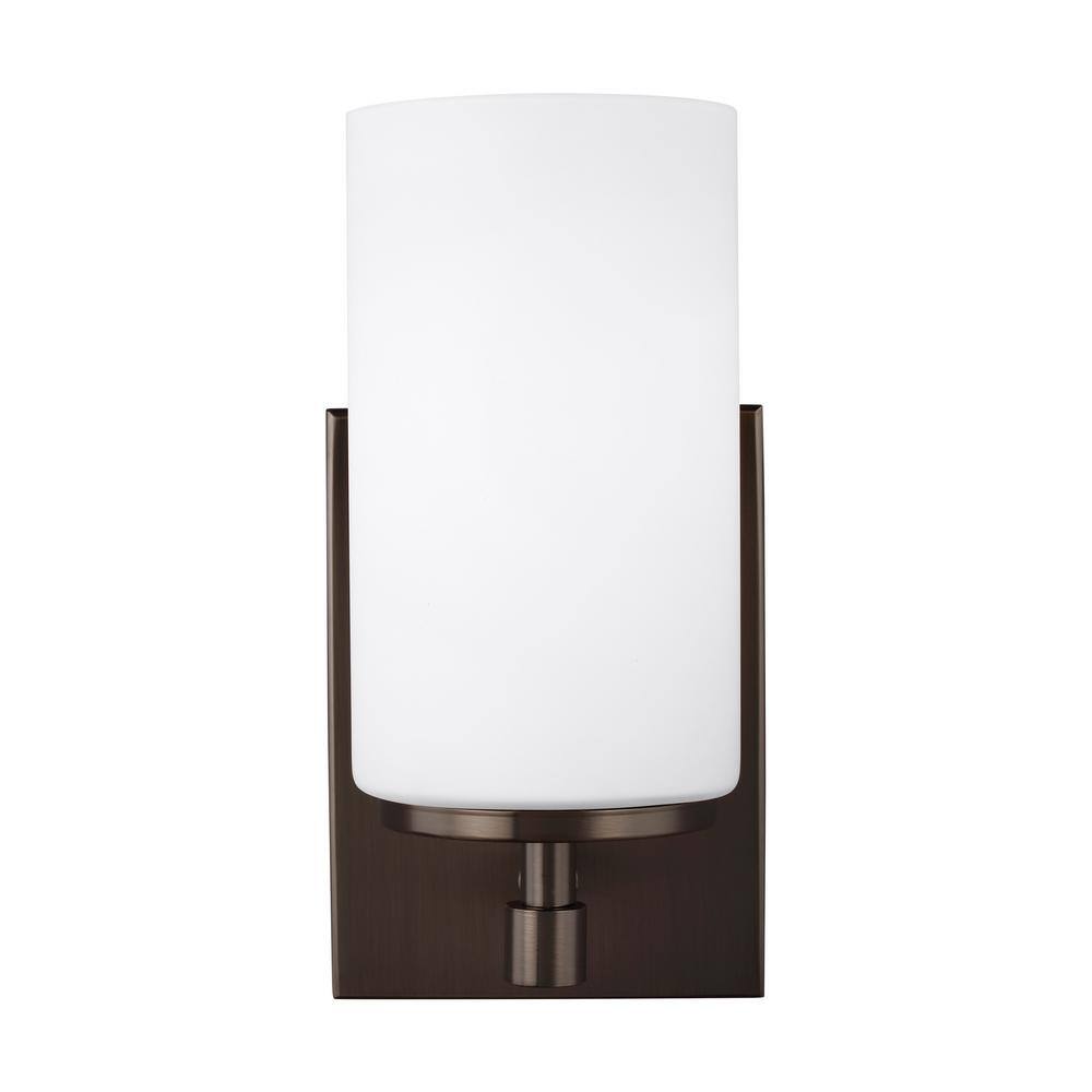 Brushed Oil Rubbed Bronze Cylinder LED Vanity Light