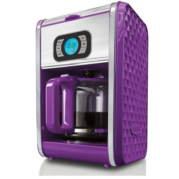 Bella DIAMONDS 12-Cup Programmable Coffeemaker in Purple