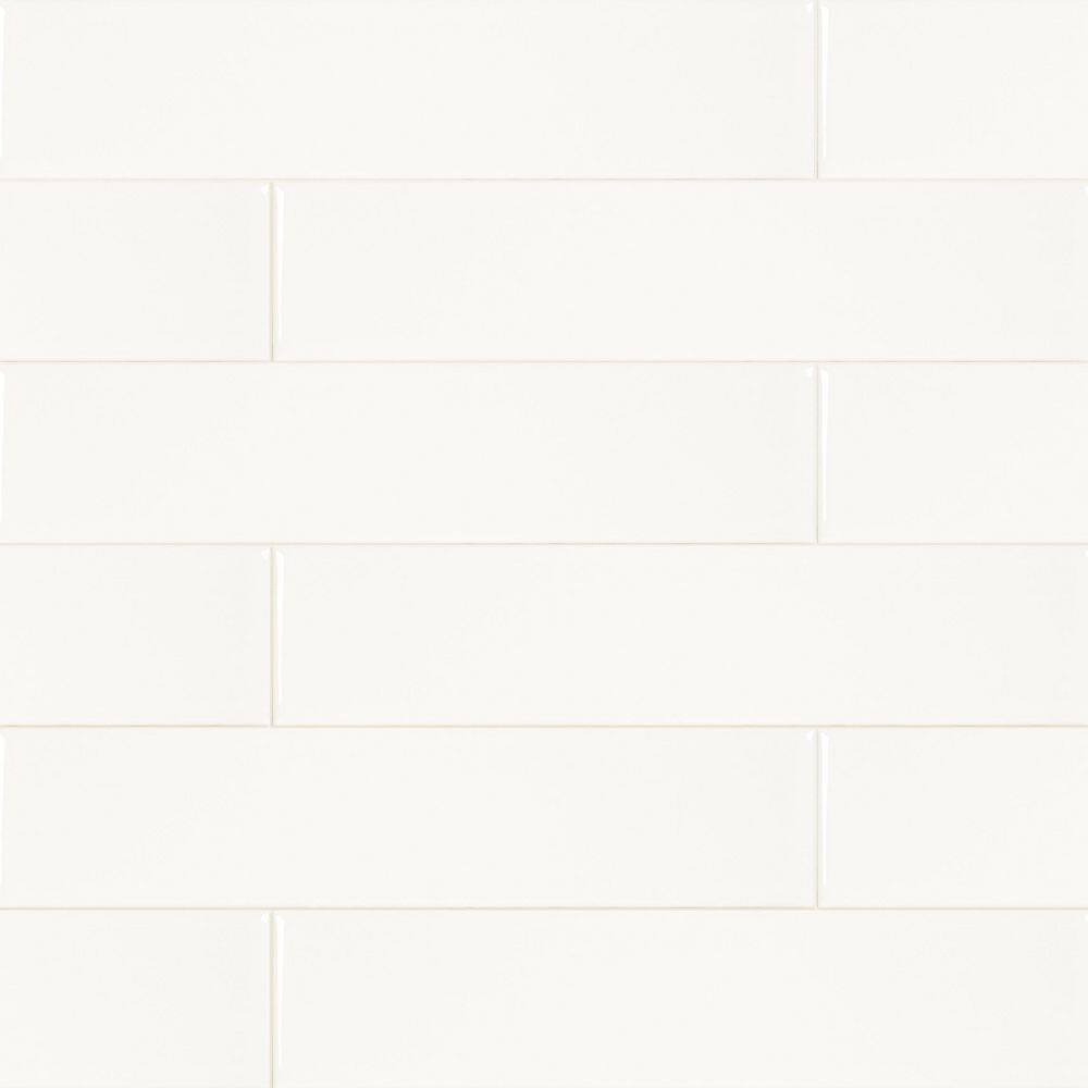 Matrix White 2 in. x 8 in. Glossy Ceramic Wall Tile (11.1 sq. ft./Case) price history on PriceWatchPro