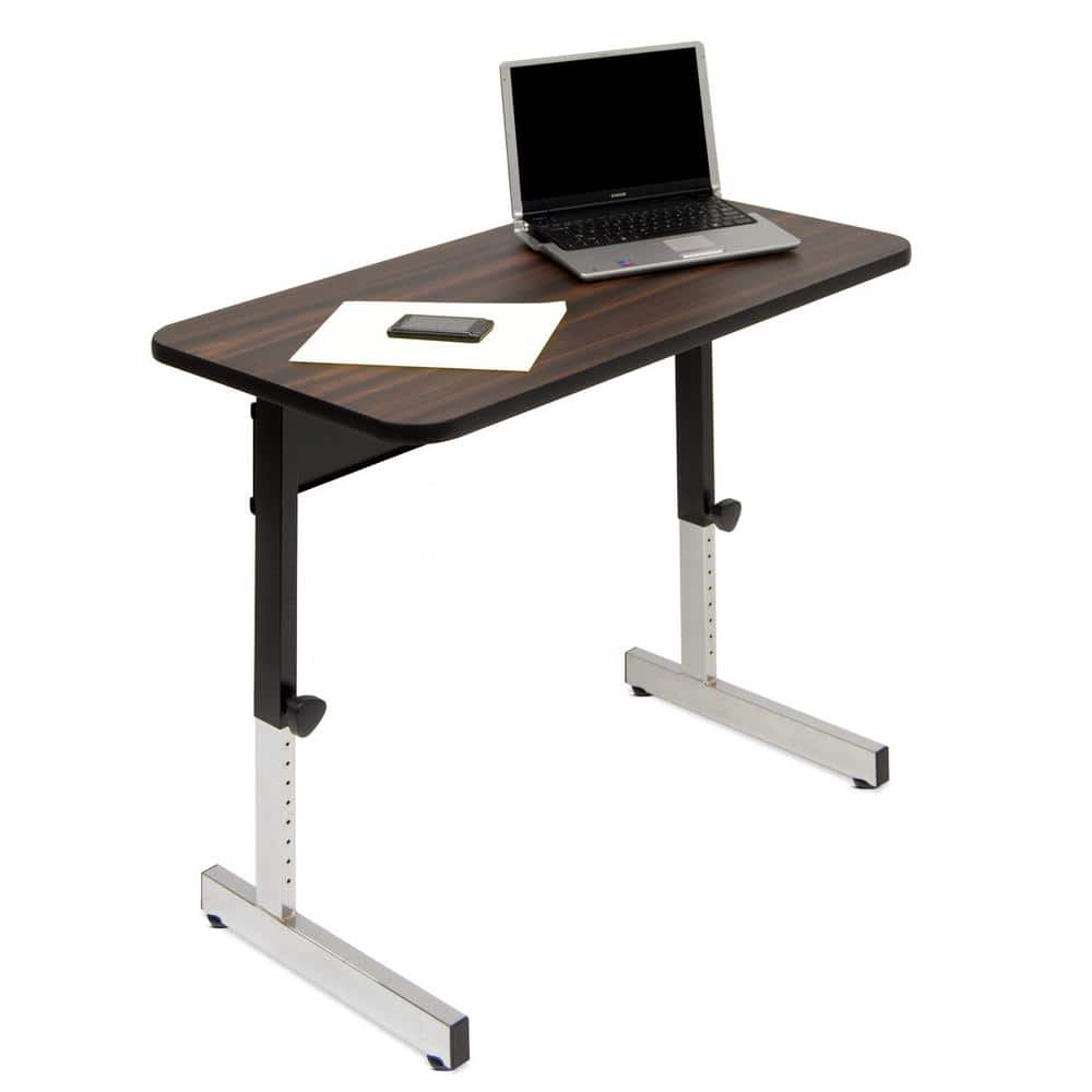 AdjustaFlex 36" Black/Walnut Height-Adjustable Work Desk