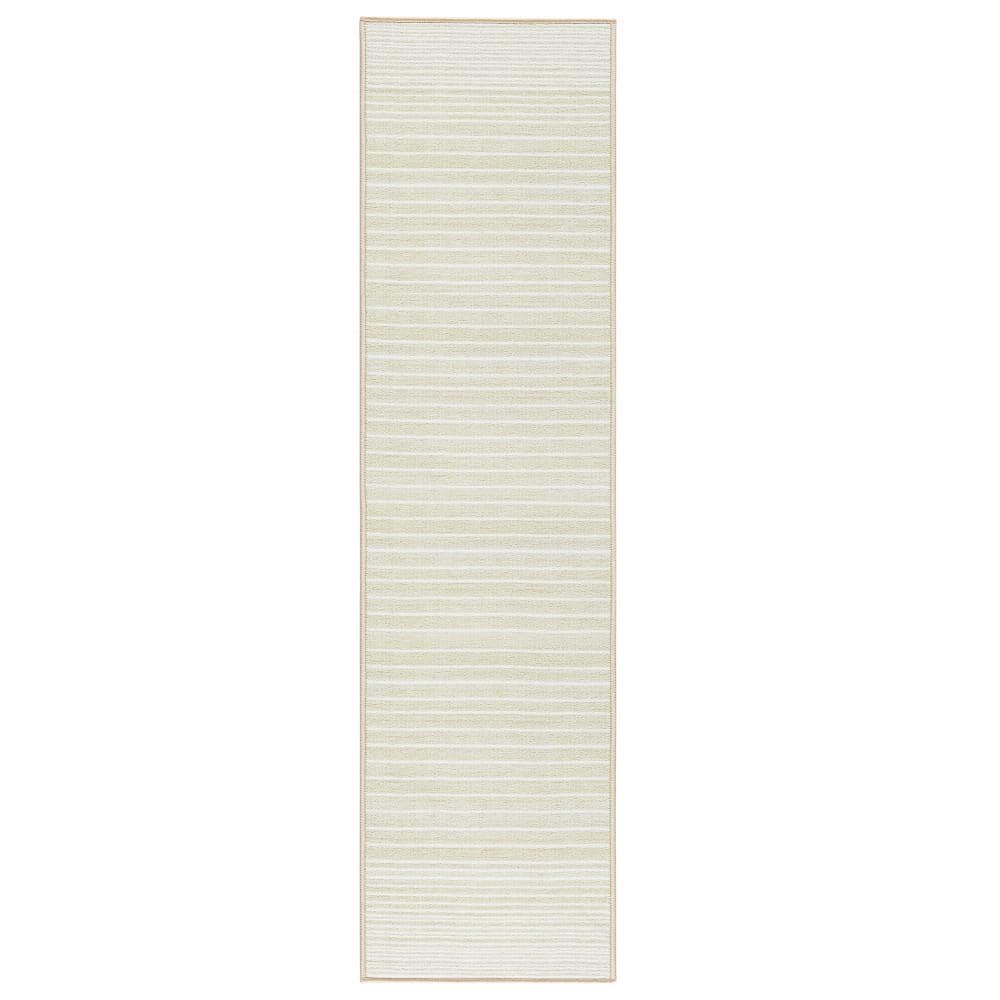 Layne Cream Beige Tufted Washable Synthetic Runner Rug