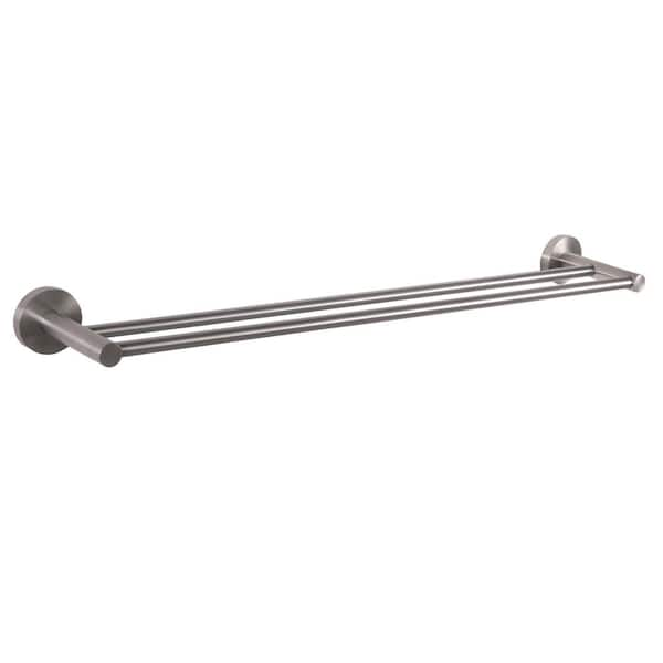 iDesign Stainless Steel Over the Cabinet Double Towel Bar