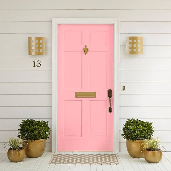 BEHR PREMIUM PLUS 1 qt. #130A-3 Ballerina Pink Hi-Gloss Enamel  Interior/Exterior Paint 840004 - The Home Depot