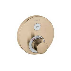 ShowerSelect S 1-Handle Wall Mount Shower Trim Kit in Brushed Bronze Valve Not Included