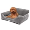 Euchirus Washable Extra Large Grey Dog Bed With Bolster GREY-XL - The Home  Depot