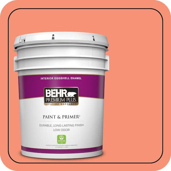 BEHR PREMIUM PLUS 5 gal. #200B-5 Indian Dance Eggshell Enamel Low Odor Interior Paint & Primer