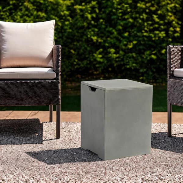 Unbranded Metal Propane Tank Cover, Outdoor Gas Tank Stand, Hides 20 lb. Tank and Can Also Used as a Side Table