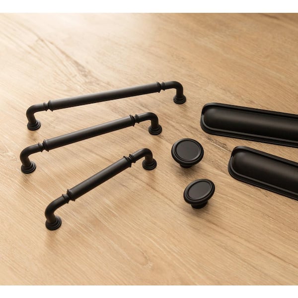 matte black dresser knobs BELWITH-KEELER Berkshire Collection Knob 1-1/2 in. (32mm) Oval Cabinet Knob Door handles