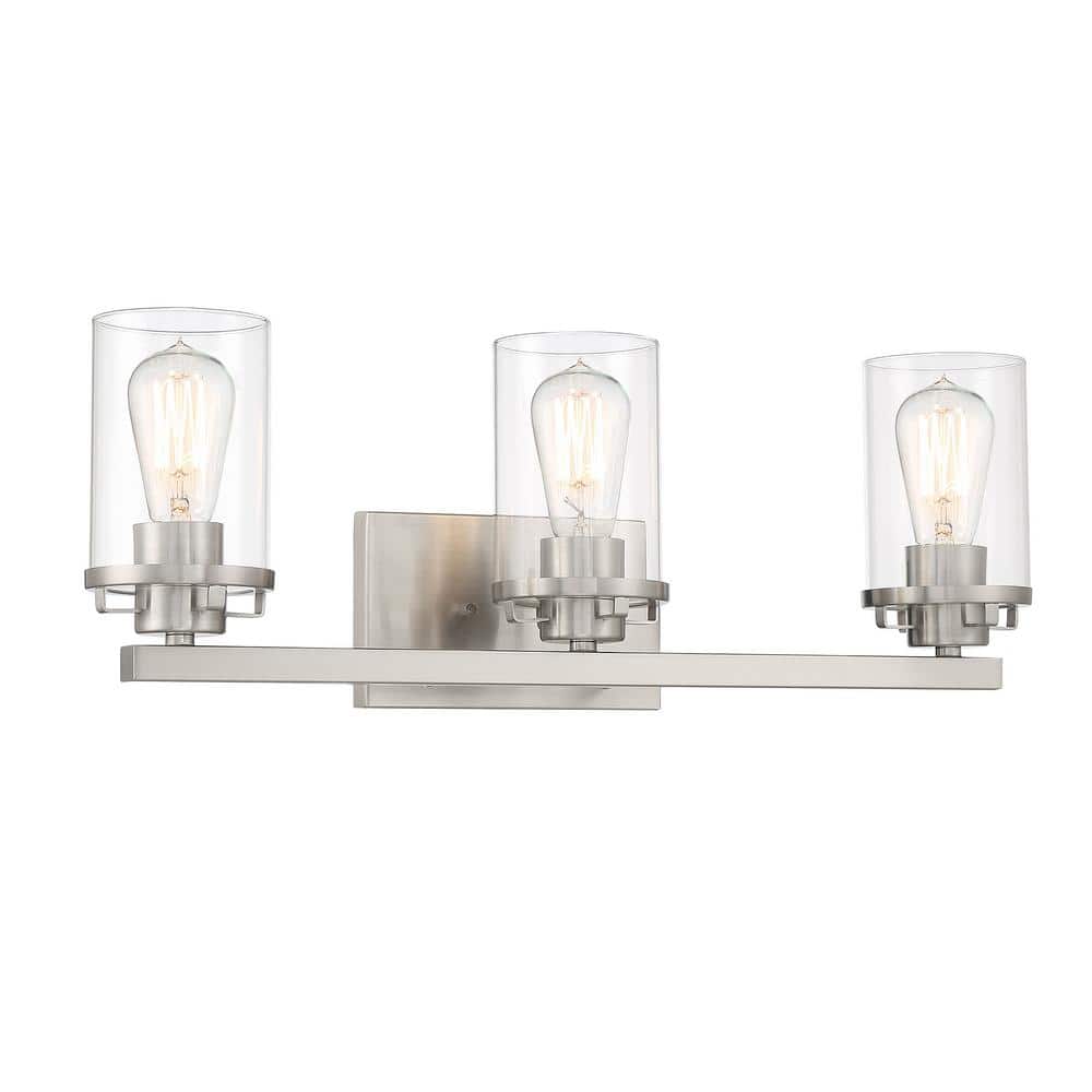 Jedrek 24" Brushed Nickel Dimmable Outdoor Vanity Light