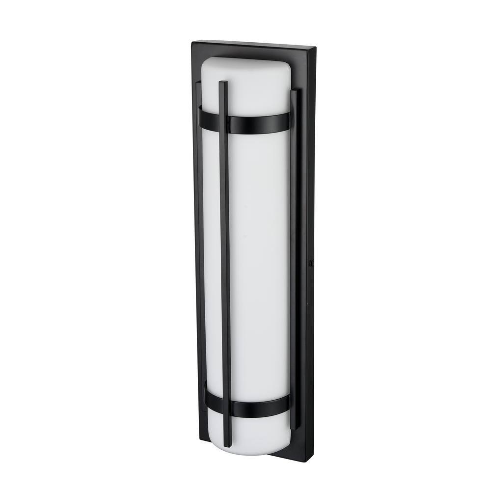 Black Direct Wired Electric Outdoor Wall Sconce