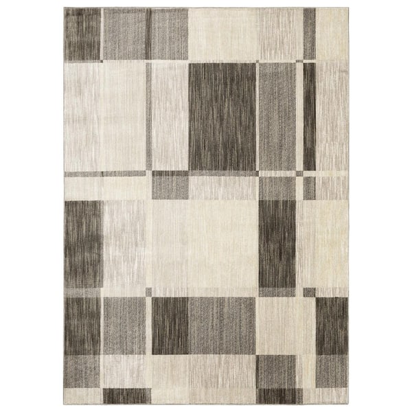 Vela Brown 2 ft. x 7 ft. Modern Indoor Area Rug