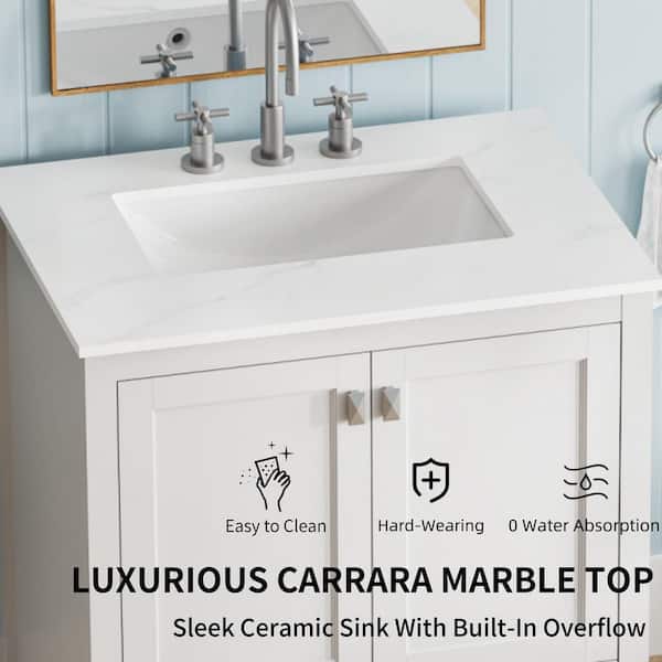 FAMYYT 36 in. W x 18.3 in. D x 19.7 in. H Single Sink