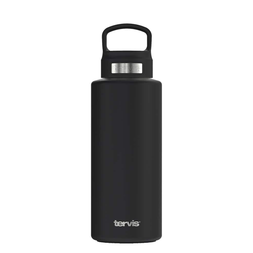HYDRAPEAK Active Flow 32 oz. Black Triple Insulated Stainless Steel Water  Bottle with Straw Lid HP-Flow-32-Black - The Home Depot