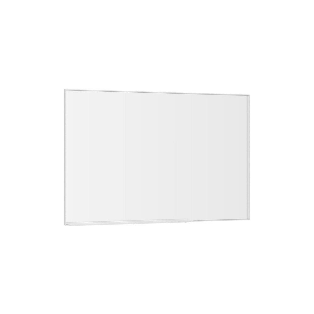 48 in. W x 32 in. H Rectangular Framed Wall Bathroom Vanity Mirror in Silver price history on PriceWatchPro