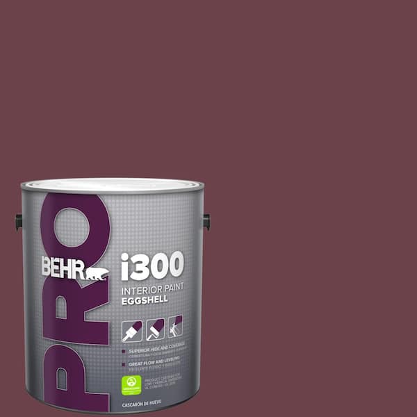 BEHR PRO 1 gal. #110D-7 Vin Rouge Eggshell Interior Paint