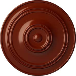 3-1/8 in. x 40-1/4 in. x 40-1/4 in. Polyurethane Small Classic Ceiling Medallion, Firebrick