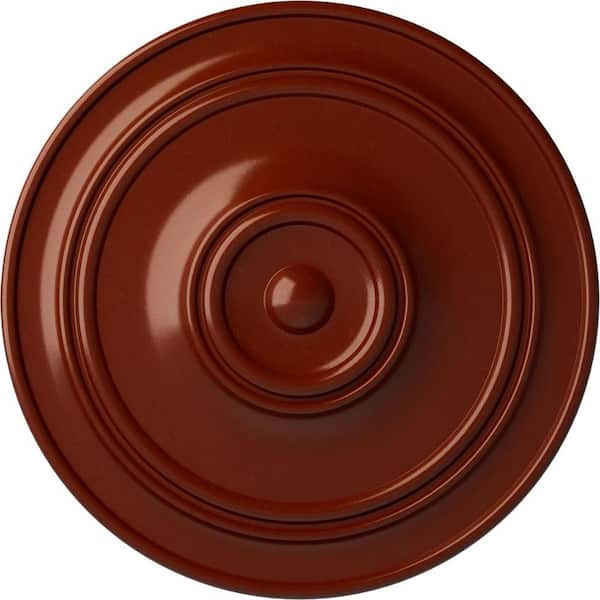 Ekena Millwork 3-1/8 in. x 40-1/4 in. x 40-1/4 in. Polyurethane Small Classic Ceiling Medallion, Firebrick