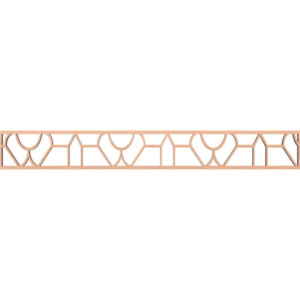 Ekena Millwork Whitechapel Fretwork 0.375 in. D x 46.5 in. W x 6 in. L Alder Wood Panel Moulding