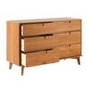 Walker Edison Sloane Mid-Century 6-Drawer Wood Dresser