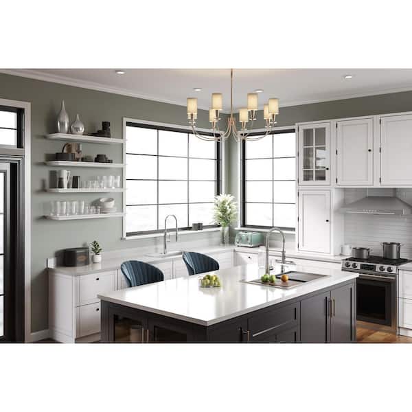 Drop-in Stainless Steel 33 in. Workstation Ledge Topmount Kitchen Sink 18-Gauge 2-Hole Single Bowl with Integrated Ledge