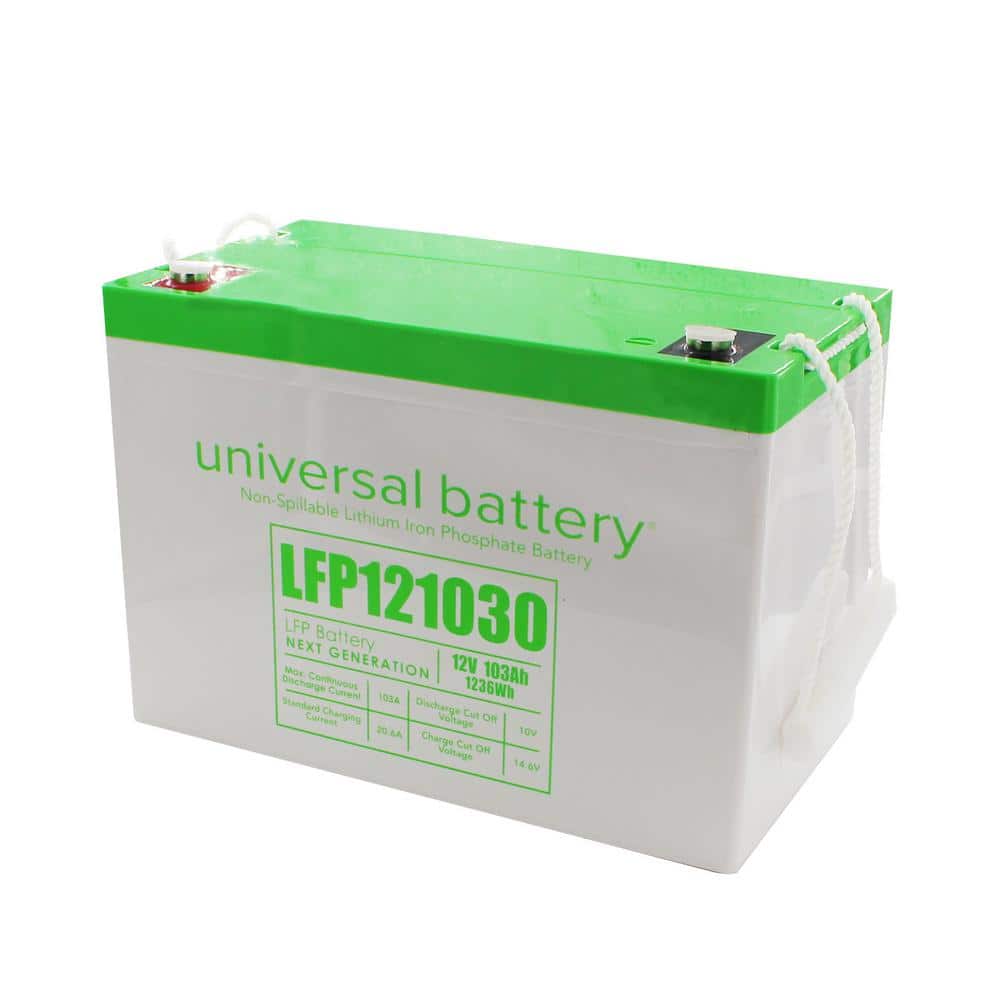 UPG 12.8Volt 18 Ah Lithium LFP Rechargeable Battery with F2 and F1 Terminals 48044 The Home Depot