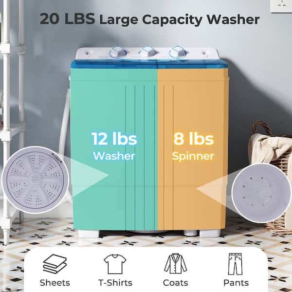 Volenca Portable Compact Washing Machine for Apartment and Dorm