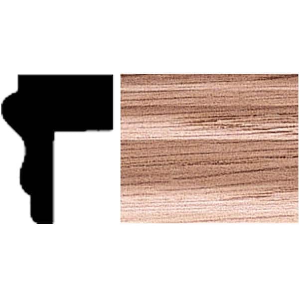 HOUSE OF FARA 3/4 in. x 1 in. x 84 in. Oak Cap Panel Moulding