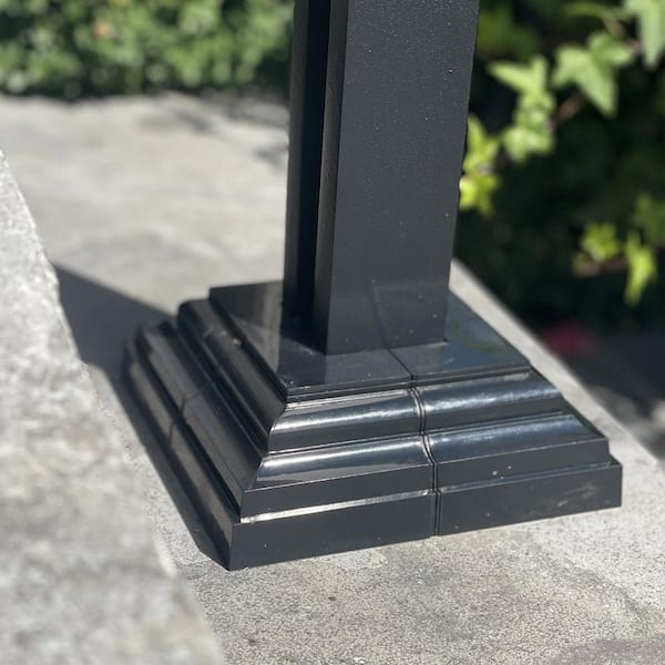 Adjustable Decorative Post Plate Cover from 2 in. To 3-1/2 in.