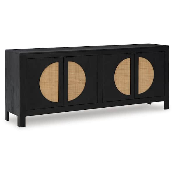 Signature Design By Ashley Cliffiings Black 29 in. Accent Cabinet with 2 Shelves