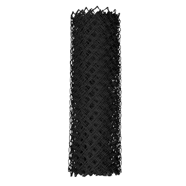Everbilt 48 in. x 50 ft. 9-Gauge Black Fabric Chain Link