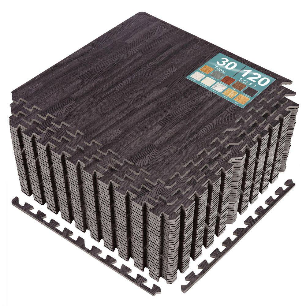 Carbon 24 in. W x 24 in. L x 0.38 in. Thick Foam Interlocking Gym Floor -Tiles (30-Tiles/Pack) (120 sq. ft.) price history on PriceWatchPro
