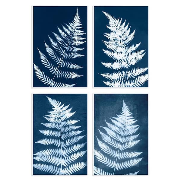 Stupell Industries Modern Fern Impressions by Jason Johnson 4 Pieces Unframed Nature Graphic Art Print 19 in. x 13 in.