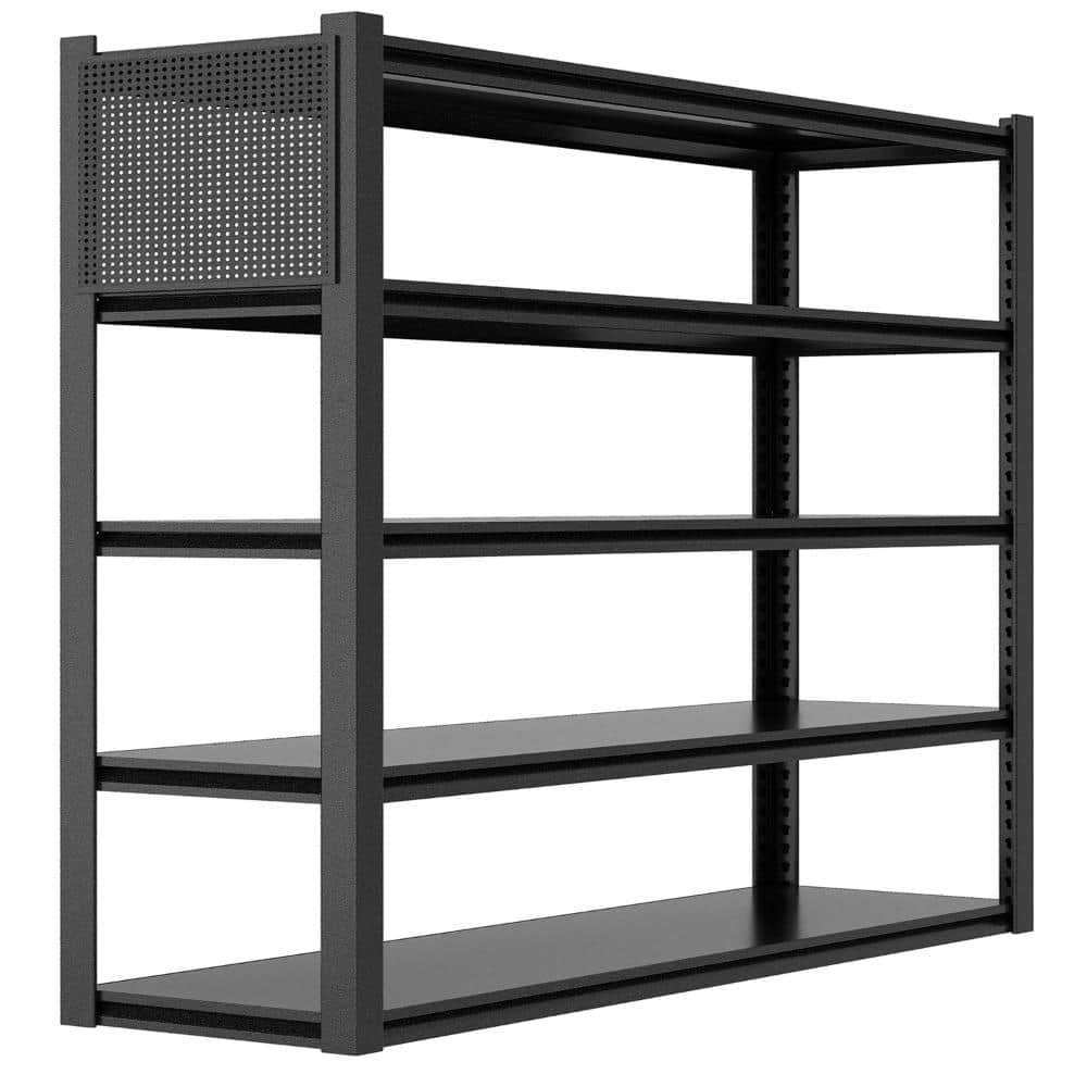 5-Shelf Steel Heavy Duty Adjustable Garage Storage Shelving Unit in Black (59 in. W x 72 in. H x 24 in. D) price history on PriceWatchPro