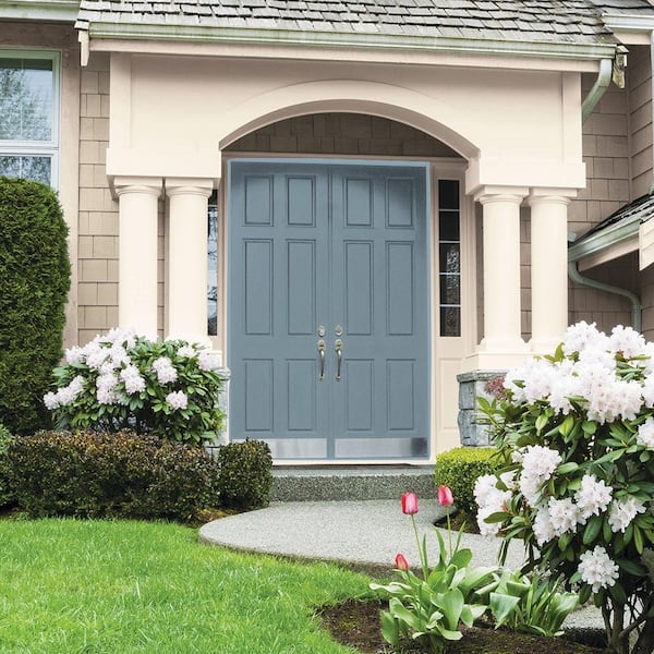 Glidden Premium 5 gal. PPG1153-5 Chalky Blue Semi-Gloss