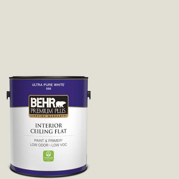 1 gal. #PPU24-15 Mission White Ceiling Flat Interior Paint