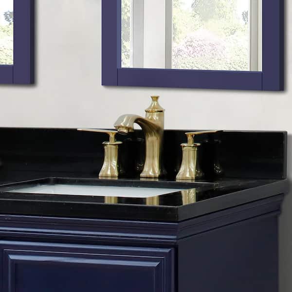 Bellaterra Home Aversa 8 in. Widespread Double Handle Bathroom Faucet with Drain Assembly in Gold