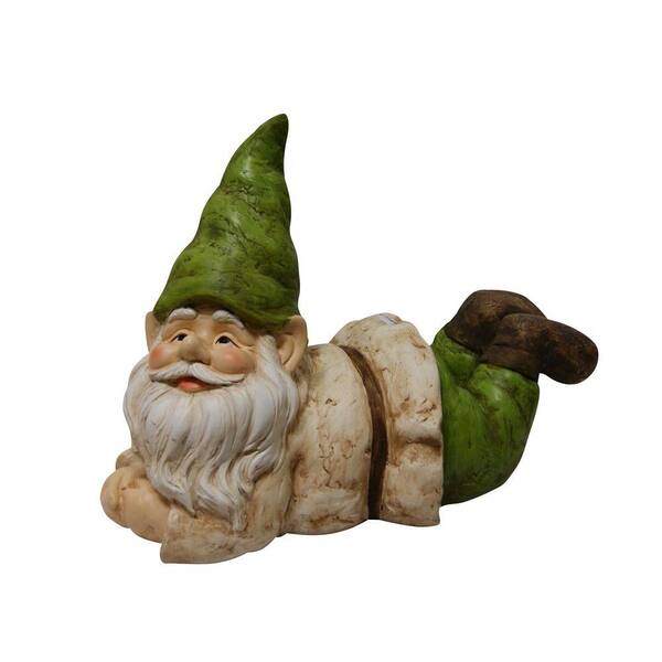 Alpine Corporation Gnome Lying Down Statue