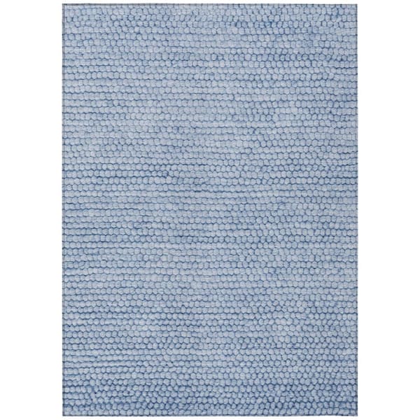 Chantille Machine Washable Indoor/Outdoor Abstract ACN2719 Blue 8 ft. x 10 ft. Area Rug