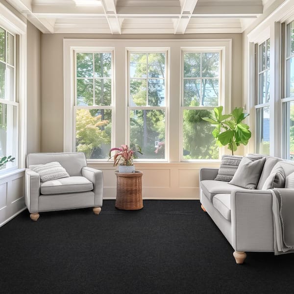Foss Inspirations - Black Ice Hobnail - Black Residential 18 x 18
