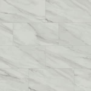 Kolasus White 12 in. x 24 in. Matte Porcelain Stone Look Floor and Wall Tile (16 sq. ft./Case)