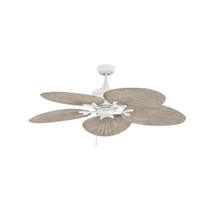Tropic air 52 in. Indoor/Outdoor Matte White Ceiling Fan Pull Chain