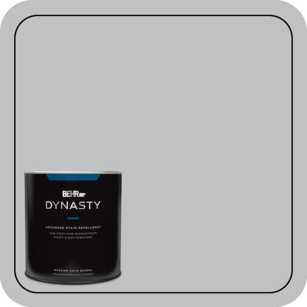 BEHR DYNASTY 1 qt. #PPU26-18 Silver Mine Satin Enamel Stain-Blocking Interior Paint and Primer