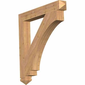 5.5 in. x 48 in. x 48 in. Western Red Cedar Imperial Arts and Crafts Smooth Bracket