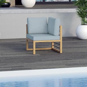 Aluminum Outdoor Sectional Corner Sofa Seat with Spa Blue Cushions