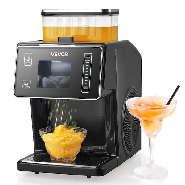 Snowflake Ice Machine, 44lbs./24H Ice Maker, SS Blade, 0.2 Gal. Tank, 60s Pre-Cooling, 25.6 oz. Silver Snow Cone Machine