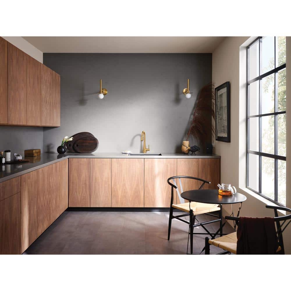 Brushed Gold Smart Touchless Pull-Down Kitchen Faucet