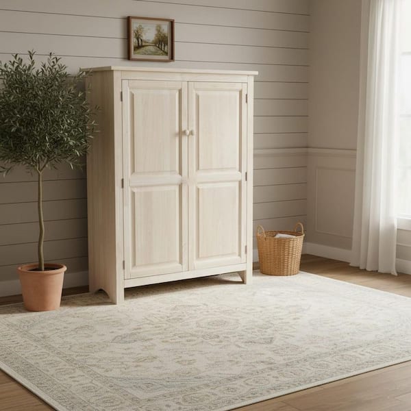 51 in. H Solid Wood Pantry in Unfinished Wood