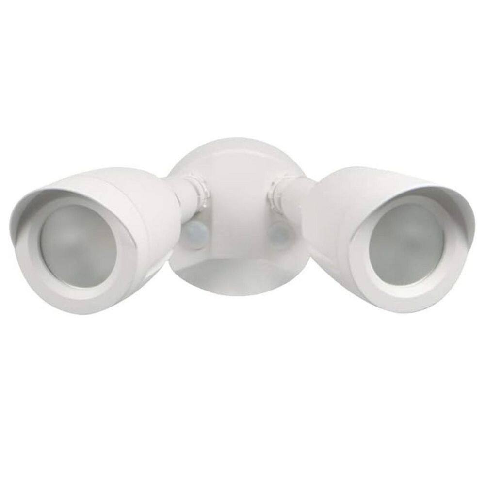 20-Watt 1900 Lumens Integrated LED Bullet Head Security Outdoor Flood Lights in White Finish-3000K price history on PriceWatchPro