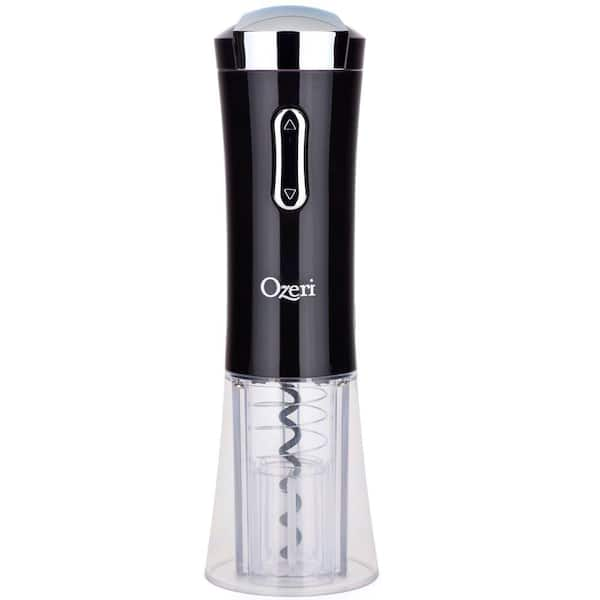 Unbranded Nouveaux II Electric Wine Opener in Black, with Free Foil Cutter, Wine Pourer and Stopper