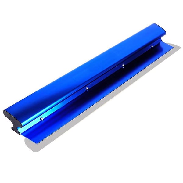 22 in. Drywall Skimming Blade Stainless Steel Blade, Smoothing and Knockdown Drywall Trowel High-Impact End Caps